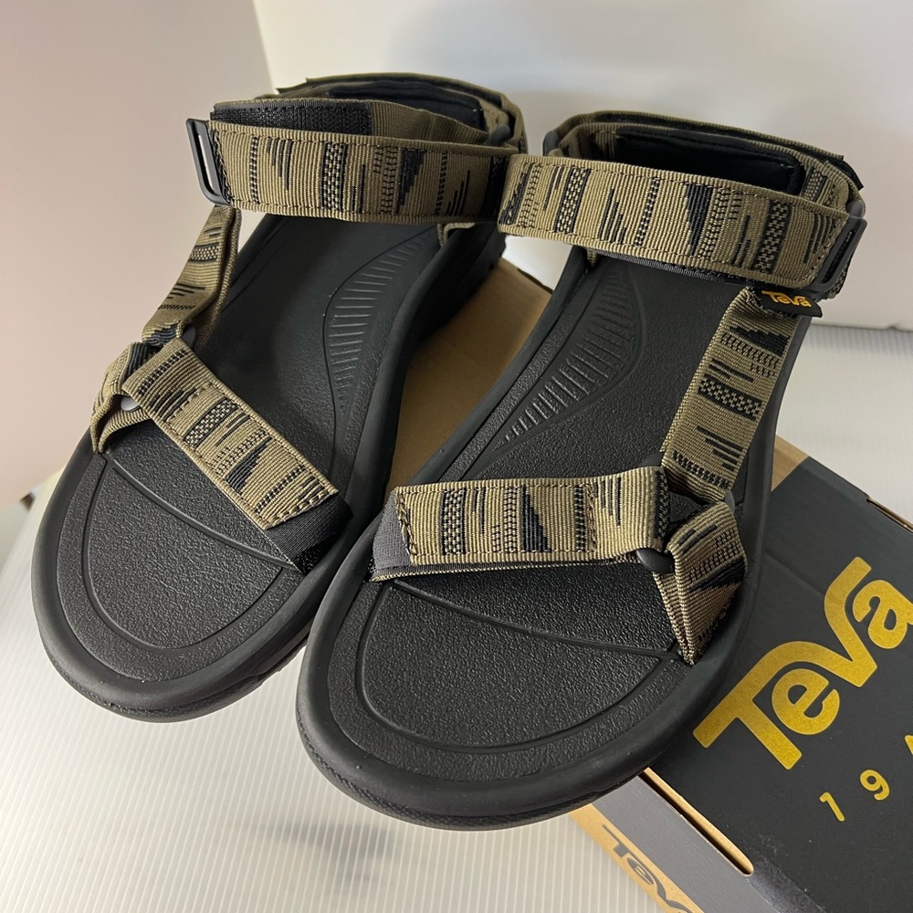 Teva Men's Black & Olive Strappy Sandals